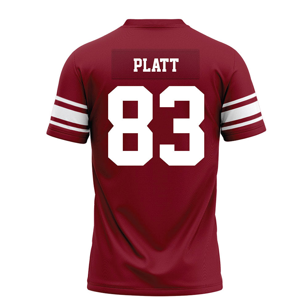 Arkansas - NCAA Football : Jaden Platt - Cardinal Premium Football Jersey-1