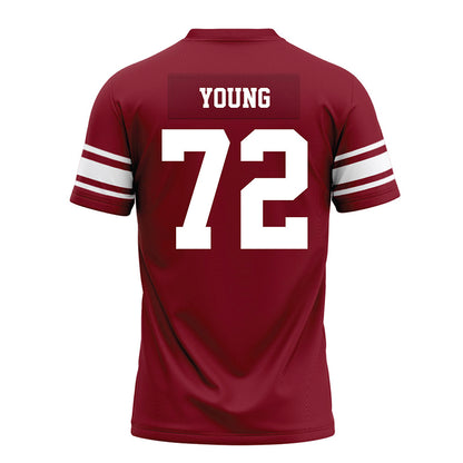 Arkansas - NCAA Football : Tucker Young - Cardinal Premium Football Jersey-1