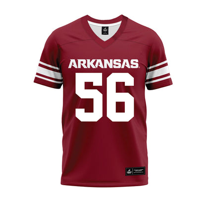 Arkansas - NCAA Football : Ben Mubenga - Cardinal Premium Football Jersey-0