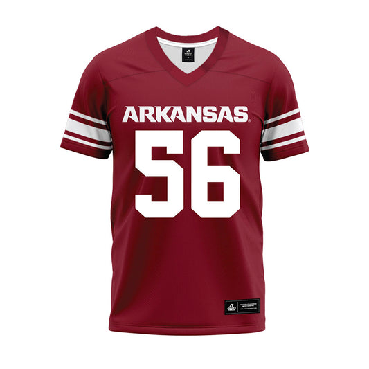 Arkansas - NCAA Football : Ben Mubenga - Cardinal Premium Football Jersey-0