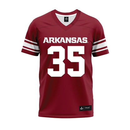 Arkansas - NCAA Football : Hutson Hendrix - Cardinal Premium Football Jersey-0