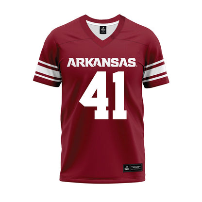 Arkansas - NCAA Football : Connor Smith - Cardinal Premium Football Jersey-0