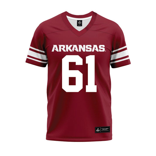 Arkansas - NCAA Football : Kaden Bramlage - Cardinal Premium Football Jersey-0