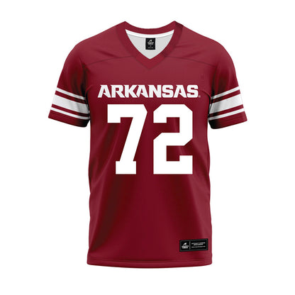 Arkansas - NCAA Football : Tucker Young - Cardinal Premium Football Jersey-0
