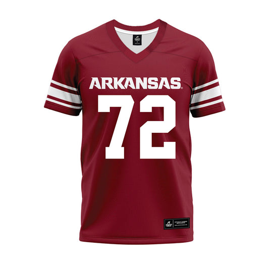 Arkansas - NCAA Football : Tucker Young - Cardinal Premium Football Jersey-0