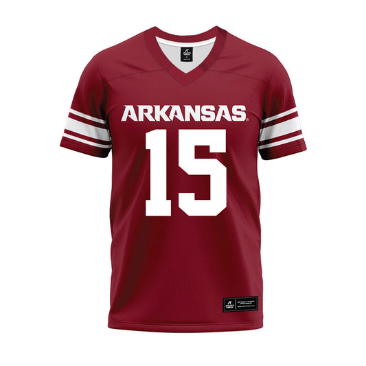 Arkansas - NCAA Football : Nsongbeh Ginyui - Cardinal Premium Football Jersey-0