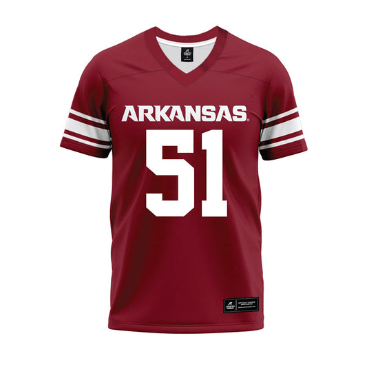 Arkansas - NCAA Football : Carey Clayton - Cardinal Premium Football Jersey-0