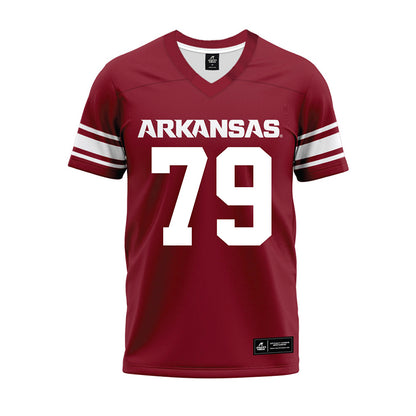 Arkansas - NCAA Football : Josiah Clemons - Cardinal Premium Football Jersey-0