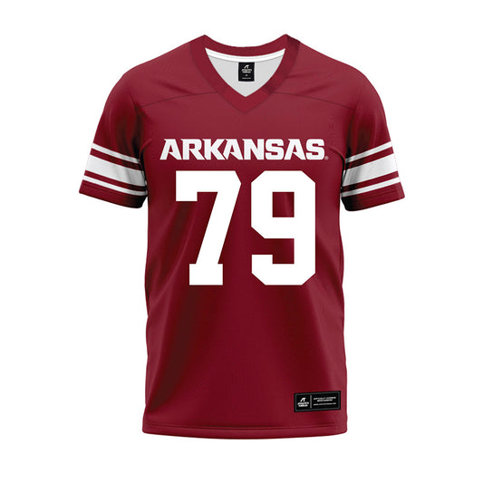 Arkansas - NCAA Football : Josiah Clemons - Cardinal Premium Football Jersey-0
