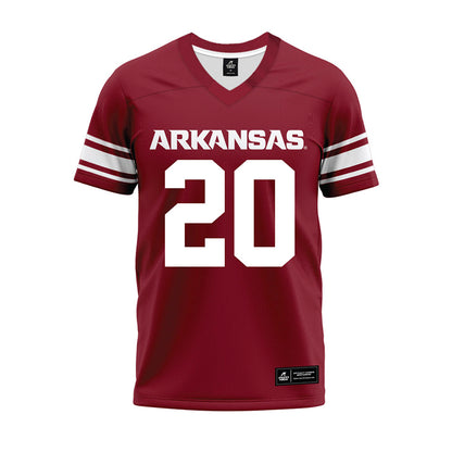 Arkansas - NCAA Football : Jahiem Johnson - Cardinal Premium Football Jersey-0