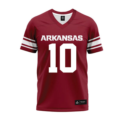 Arkansas - NCAA Football : Cade Trotter - Cardinal Premium Football Jersey-0