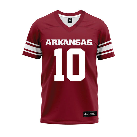Arkansas - NCAA Football : Cade Trotter - Cardinal Premium Football Jersey-0