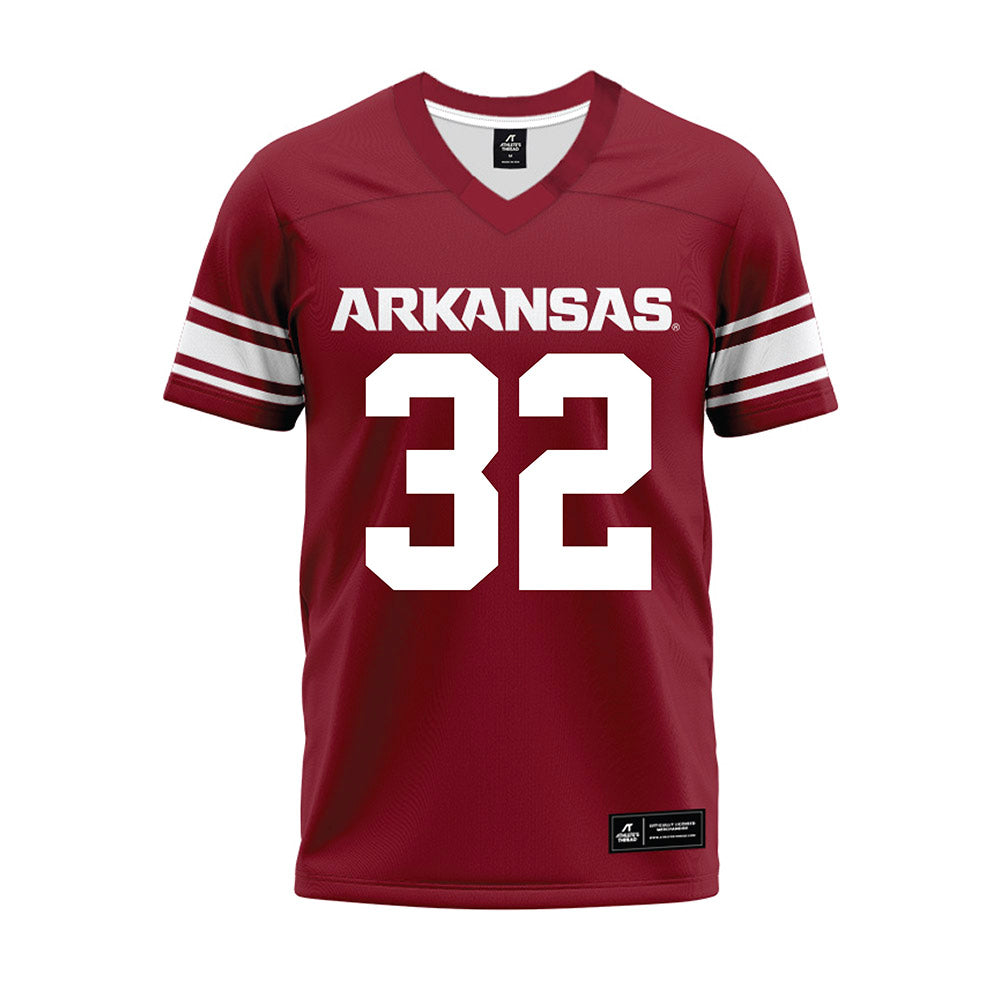 Arkansas - NCAA Football : Matt Adcock - Cardinal Premium Football Jersey-0