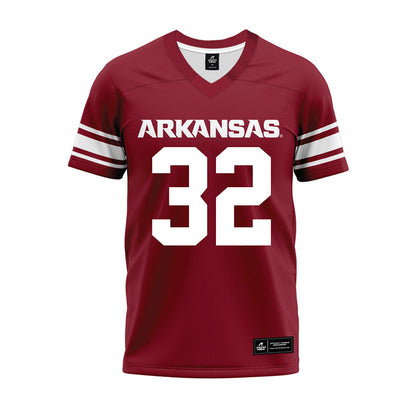 Arkansas - NCAA Football : Matt Adcock - Cardinal Premium Football Jersey-0