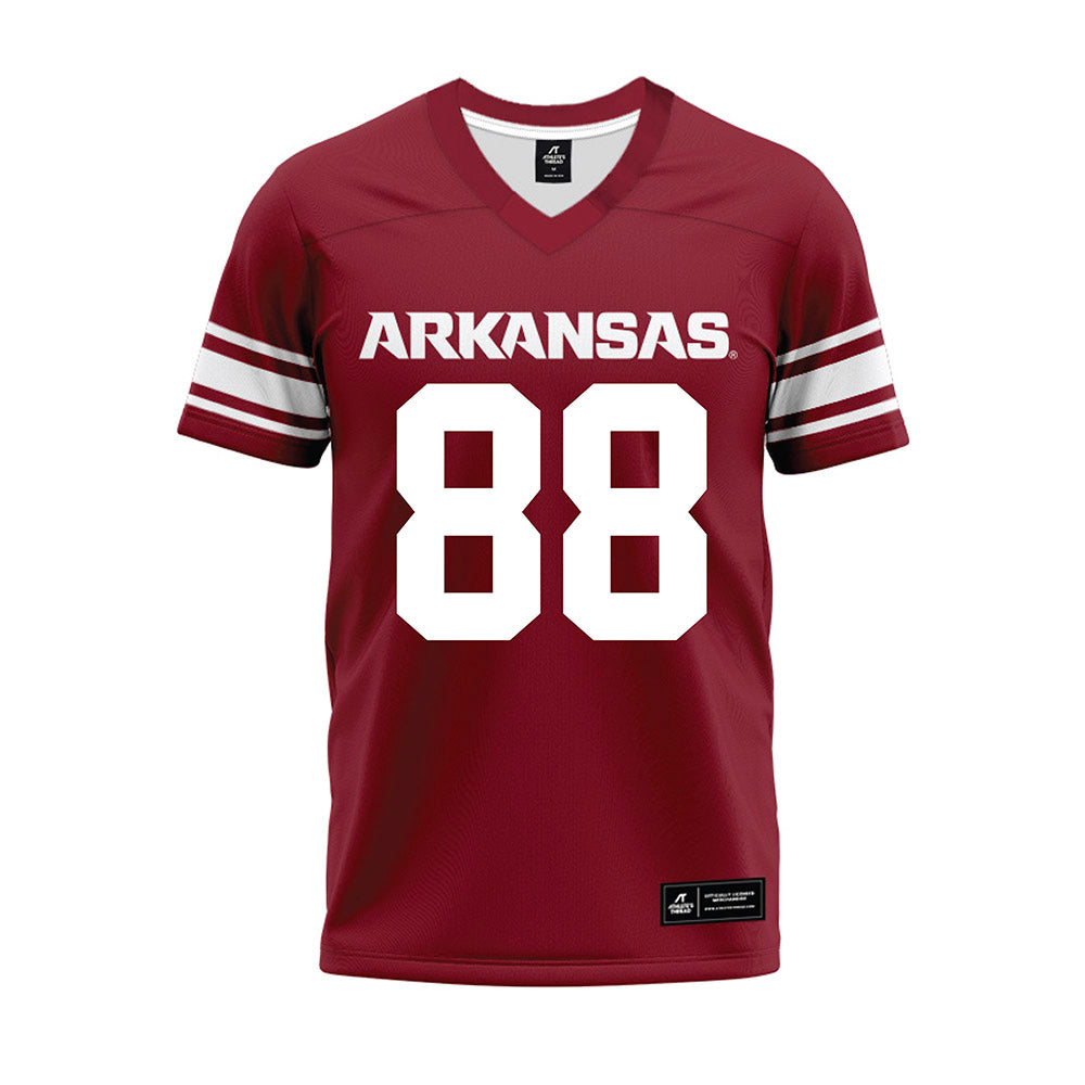 Arkansas - NCAA Football : Xadavien Sims - Cardinal Premium Football Jersey-0