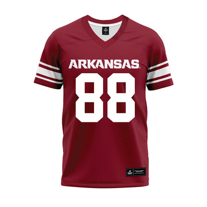 Arkansas - NCAA Football : Xadavien Sims - Cardinal Premium Football Jersey-0