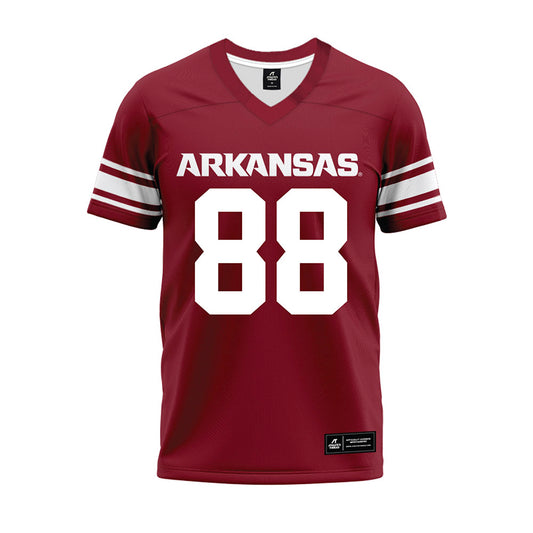 Arkansas - NCAA Football : Xadavien Sims - Cardinal Premium Football Jersey-0