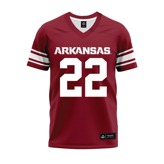 Arkansas - NCAA Football : Tay Lockett - Cardinal Premium Football Jersey-0