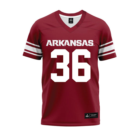 Arkansas - NCAA Football : Gavin Rush - Cardinal Premium Football Jersey-0