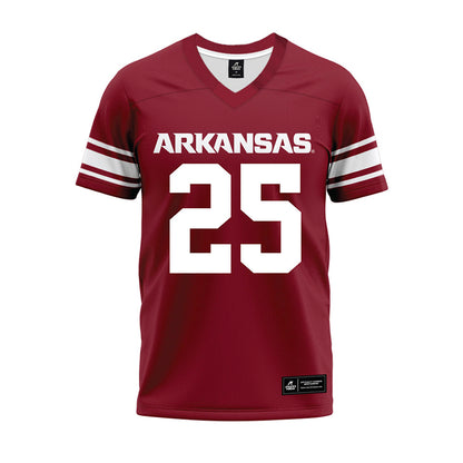 Arkansas - NCAA Football : Markeylin Batton - Cardinal Premium Football Jersey-0