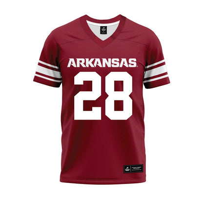 Arkansas - NCAA Football : Trajen Odom - Cardinal Premium Football Jersey-0