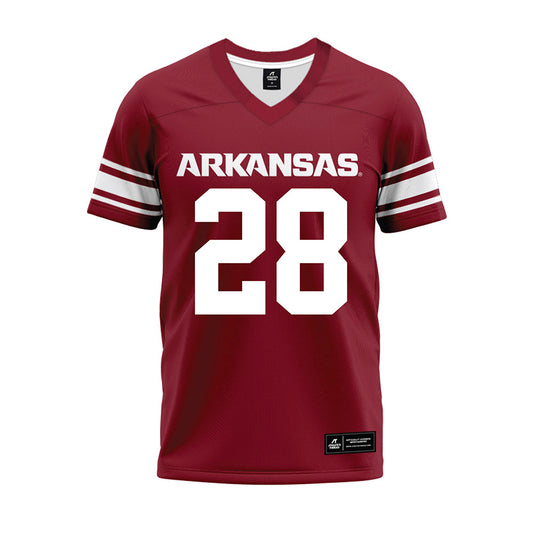 Arkansas - NCAA Football : Trajen Odom - Cardinal Premium Football Jersey-0