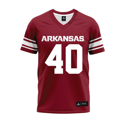 Arkansas - NCAA Football : Colton Yarbrough - Cardinal Premium Football Jersey-0