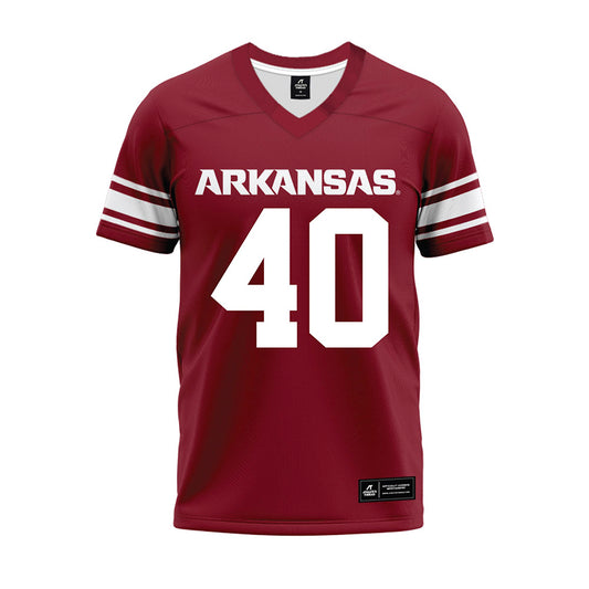 Arkansas - NCAA Football : Colton Yarbrough - Cardinal Premium Football Jersey-0