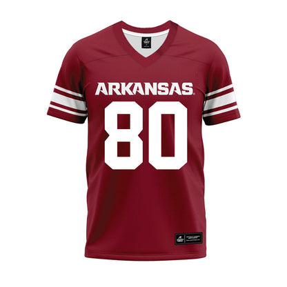 Arkansas - NCAA Football : Dequane Prevo - Cardinal Premium Football Jersey-0