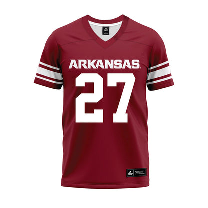 Arkansas - NCAA Football : LaMarcus Hicks II - Cardinal Premium Football Jersey-0