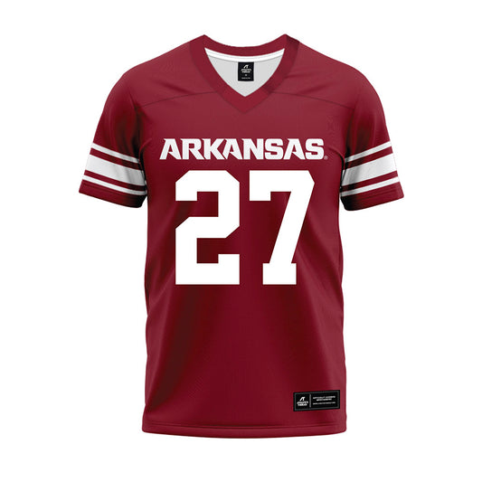 Arkansas - NCAA Football : LaMarcus Hicks II - Cardinal Premium Football Jersey-0
