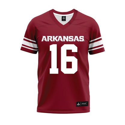 Arkansas - NCAA Football : Kourtlan Marsh - Cardinal Premium Football Jersey-0