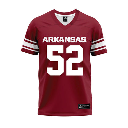Arkansas - NCAA Football : Caden Kitler - Cardinal Premium Football Jersey-0