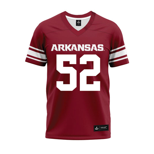 Arkansas - NCAA Football : Caden Kitler - Cardinal Premium Football Jersey-0