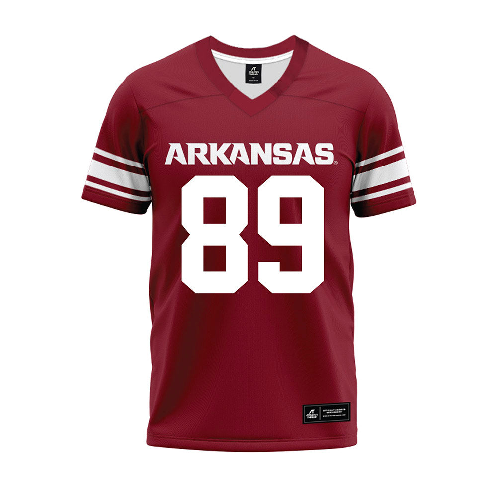 Arkansas - NCAA Football : Gavin Garretson - Cardinal Premium Football Jersey-0