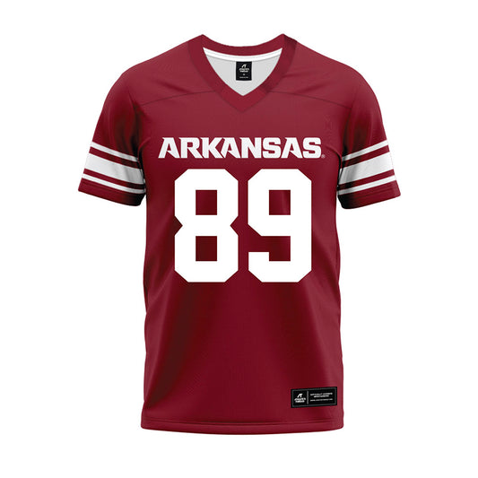 Arkansas - NCAA Football : Gavin Garretson - Cardinal Premium Football Jersey-0