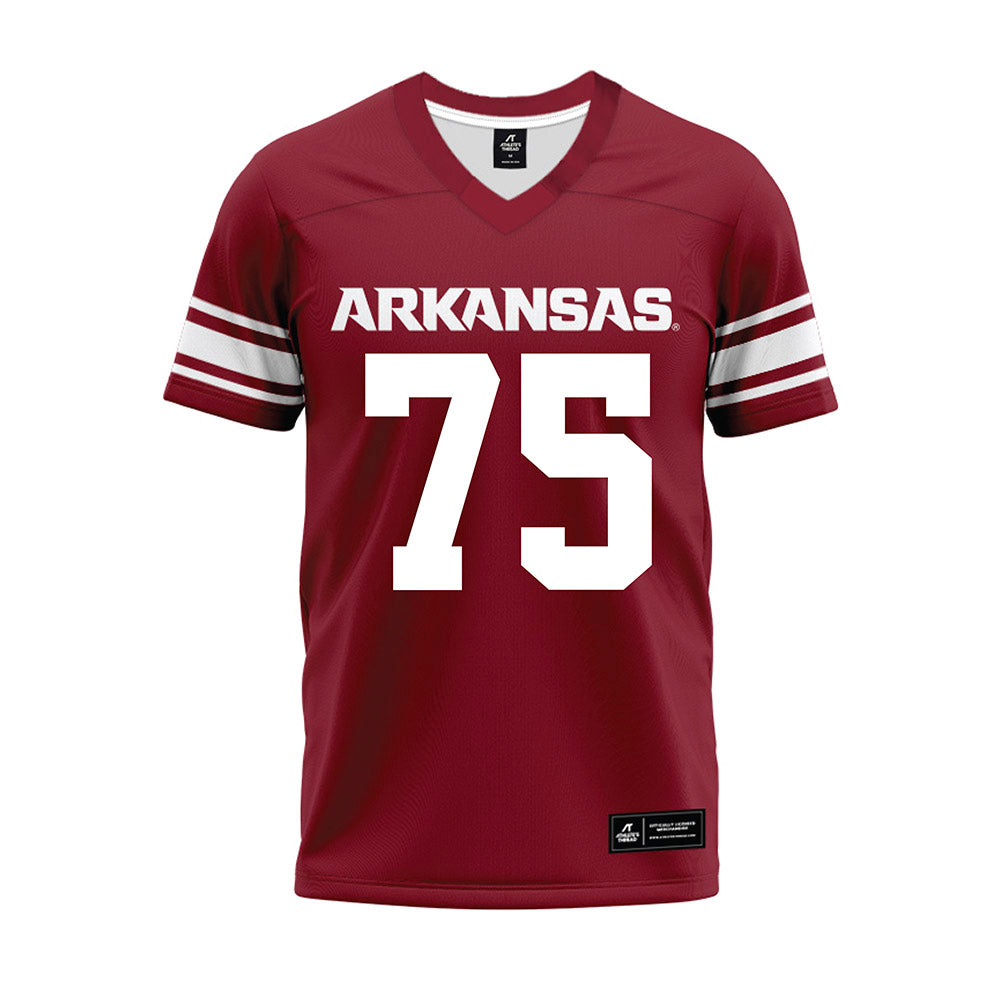 Arkansas - NCAA Football : Kavion Broussard - Cardinal Premium Football Jersey-0