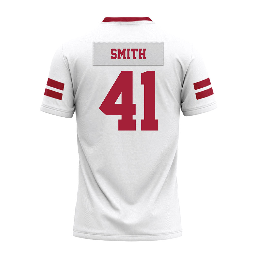 Arkansas - NCAA Football : Connor Smith - White Premium Football Jersey-1