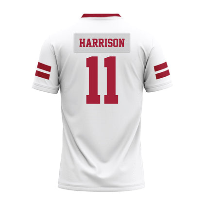 Arkansas - NCAA Football : Monte Harrison - White Premium Football Jersey-1