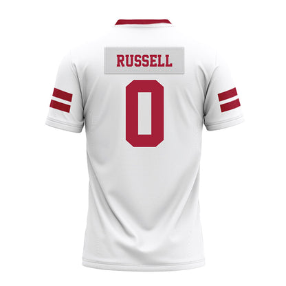 Arkansas - NCAA Football : Braylen Russell - White Premium Football Jersey-1