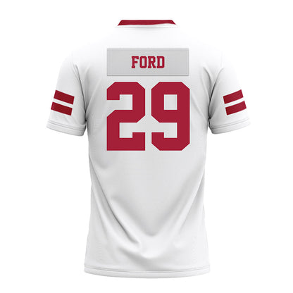 Arkansas - NCAA Football : Brandon Ford - White Premium Football Jersey-1