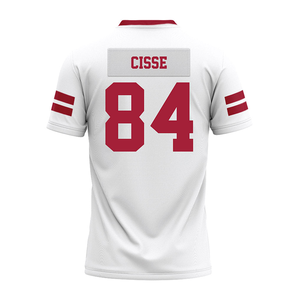 Arkansas - NCAA Football : Ismael Cisse - White Premium Football Jersey-1