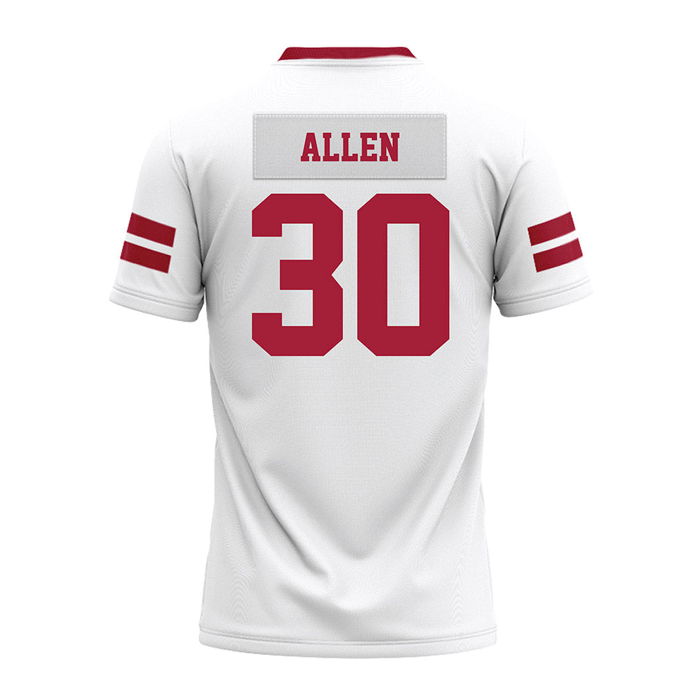 Arkansas - NCAA Football : J’Lynn Allen - White Premium Football Jersey-1