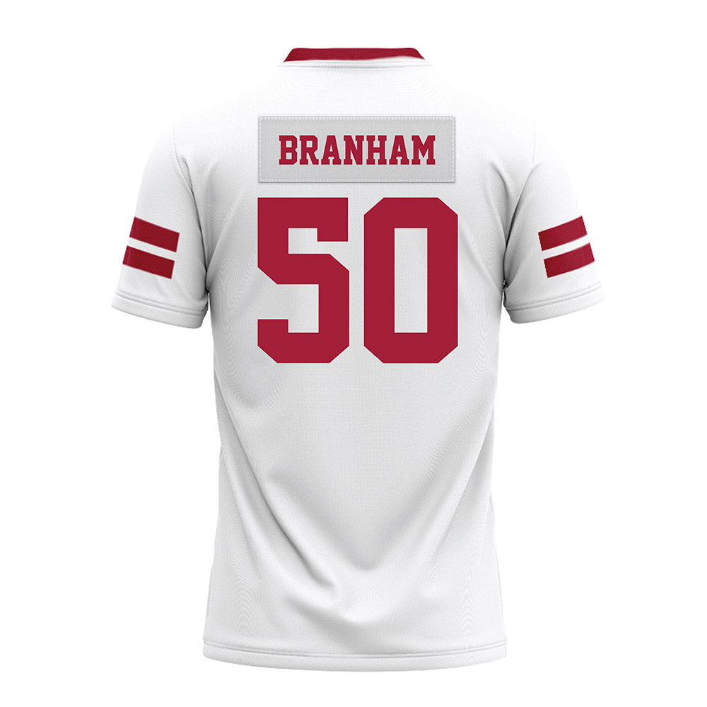 Arkansas - NCAA Football : Kobe Branham - White Premium Football Jersey-1