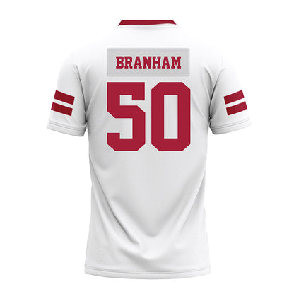 Arkansas - NCAA Football : Kobe Branham - White Premium Football Jersey-1