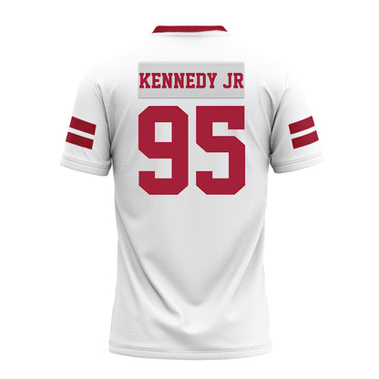 Arkansas - NCAA Football : Anthony Kennedy jr - White Premium Football Jersey-1