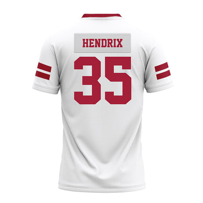 Arkansas - NCAA Football : Hutson Hendrix - White Premium Football Jersey-1