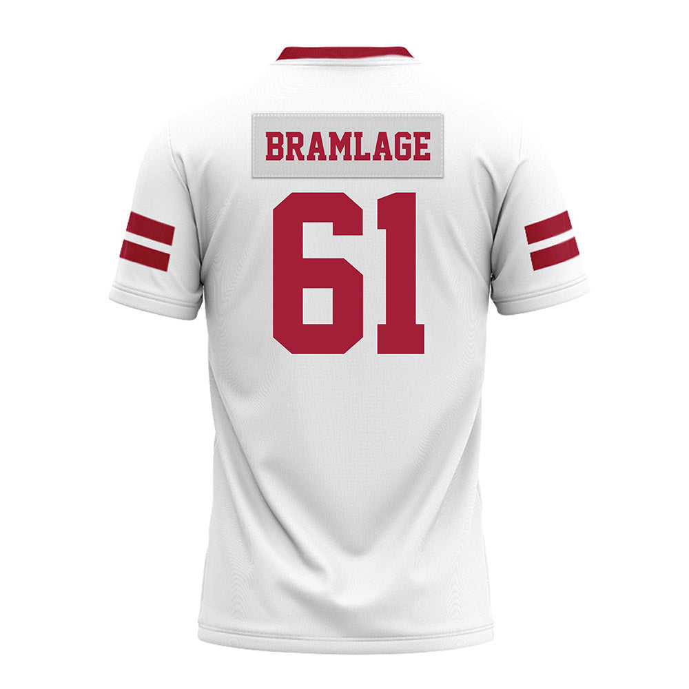 Arkansas - NCAA Football : Kaden Bramlage - White Premium Football Jersey-1