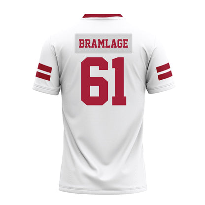Arkansas - NCAA Football : Kaden Bramlage - White Premium Football Jersey-1