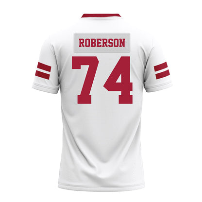 Arkansas - NCAA Football : Terence Roberson - White Premium Football Jersey-1